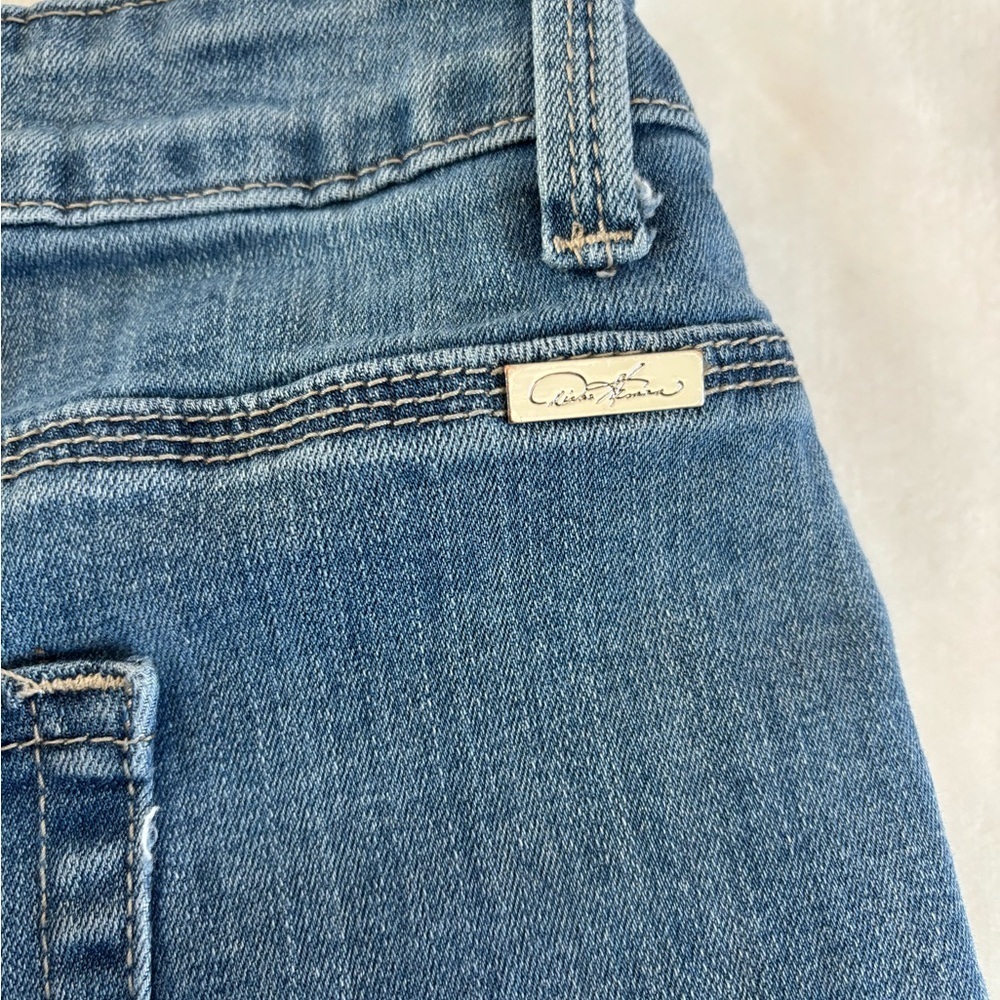 DG2 by Diane Gilman Distressed Lace Patch Straight Leg Jeans - 20W - Picture 14 of 16